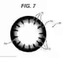 Fig. 08 - Tinted contact lenses with combined limbal ring and iris patterns