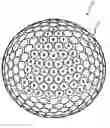 Fig. 01 - Golf ball dimples with a catenary curve profile