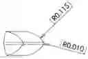 Fig. 01 - V-pick guitar pick