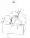 Fig. 02 - Printer with movable blade having rack that meshes with pinion when cover is closed