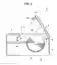 Fig. 03 - Printer with movable blade having rack that meshes with pinion when cover is closed