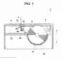 Fig. 04 - Printer with movable blade having rack that meshes with pinion when cover is closed