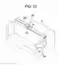 Fig. 13 - Printer with movable blade having rack that meshes with pinion when cover is closed