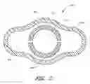 Fig. 06 - Ocular implant with anchoring mechanism and multiple outlets