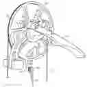 Fig. 01 - Archery bow with force vectoring anchor