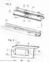 Fig. 02 - Rail of a longitudinal guide with a bearing block of a longitudinal guide and a pivotal flap