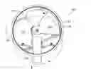 Fig. 01 - Container lid with pivoting gate valve and linear actuator
