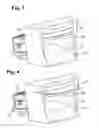 Fig. 03 - Lid opening and closing device for opening and closing an opening of a housing by a lid