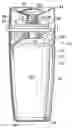 Fig. 01 - Dispenser for containing and dispensing a liquid or pourable solid product