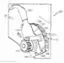 Fig. 01 - Wheel height adjuster for walk-behind mower