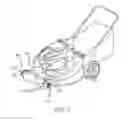 Fig. 03 - Wheel height adjuster for walk-behind mower