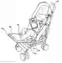 Fig. 01 - FOOT/LEG CAST SUPPORT for STROLLER