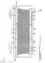 Fig. 16 - Elastic wave filter including a grating reflector between tapered input and output IDT electrodes