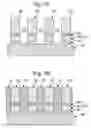 Fig. 11 - Method of making pillars using photoresist spacer mask