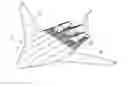 Fig. 01 - Sail wing aircraft which includes an engine mounted on a pylon