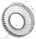 Fig. 01 - Gas turbine engine component, a turbojet engine provided therewith, and an aircraft provided therewith