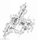 Fig. 03 - Support stand for flat-panel display monitor and elevating support used for support stand
