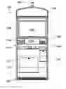 Fig. 01 - Gaming cabinet with a gaming deck capable of being slid away from the display and rotated in either upward or downward directions