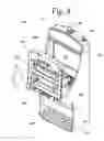 Fig. 07 - Gaming cabinet with a gaming deck capable of being slid away from the display and rotated in either upward or downward directions