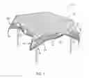 Fig. 02 - Weighted, Foldable, Pleated Tablecloth Apparatus and Method