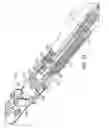 Fig. 49 - Surgical stapling instrument with a geared return mechanism