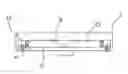 Fig. 01 - LED-edgelit light guide fixture having LED receiving grooves