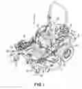 Fig. 02 - Mower frame with compact mounting for dual hydraulic pump/motor assemblies