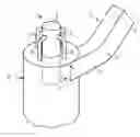 Fig. 01 - Cyclone with classifier inlet and small particle by-pass