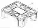 Fig. 01 - Electronic game table with multifunction legs