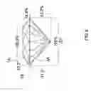 Fig. 06 - Round brilliant cut diamond and its incision method