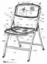 Fig. 02 - Folding and stacking mesh chair system