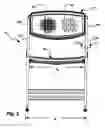 Fig. 06 - Folding and stacking mesh chair system