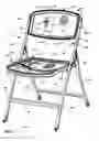Fig. 02 - Folding mesh chair with nesting hoops
