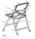 Fig. 03 - Folding mesh chair with nesting hoops