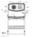 Fig. 06 - Folding mesh chair with nesting hoops