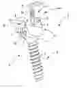 Fig. 01 - Hinge mounting system for a spinal osteosynthesis device