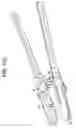Fig. 15 - Insertion instrument for anteriorly inserting intervertebral spinal implants