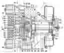 Fig. 01 - Bearings of a scroll type machine with crank mechanism