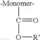 Fig. 16 - Phenyl ester side chains to increase polymer resorptivity