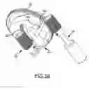 Fig. 19 - Peripheral ultrasound device providing pivotal adjustment of an imaging mechanism about two axes