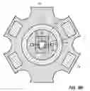Fig. 25 - SEMICONDUCTOR CHIP ASSEMBLY WITH POST/BASE HEAT SPREADER AND CAVITY OVER POST