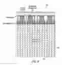 Fig. 05 - First and second coplanar microstrip lines separated by rows of vias for reducing cross-talk there between