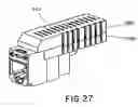 Fig. 22 - Patch panel with a motherboard for connecting communications jacks
