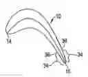Fig. 01 - Turbine blade or vane with improved cooling