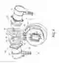 Fig. 07 - Actuating mechanism for engaging and disengaging a separating clutch, with rotatable cam segment