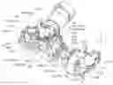 Fig. 01 - Lens frame, lens holding device, and projector
