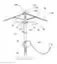 Fig. 01 - Outdoor umbrella with built-in electro control panel