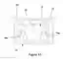 Fig. 10 - Power outlet with conductive socket contacts coupled to IDC contacts coupled to insulated conductors disposed in channels