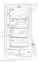 Fig. 01 - Removable air-baffle structure for refrigerated display cases with open shelving