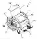 Fig. 01 - Manually operatable motorized wheel chair